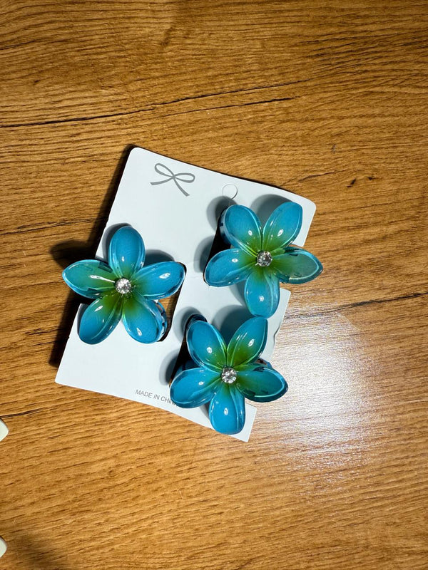 Floral Hair Clips (Set of 3)