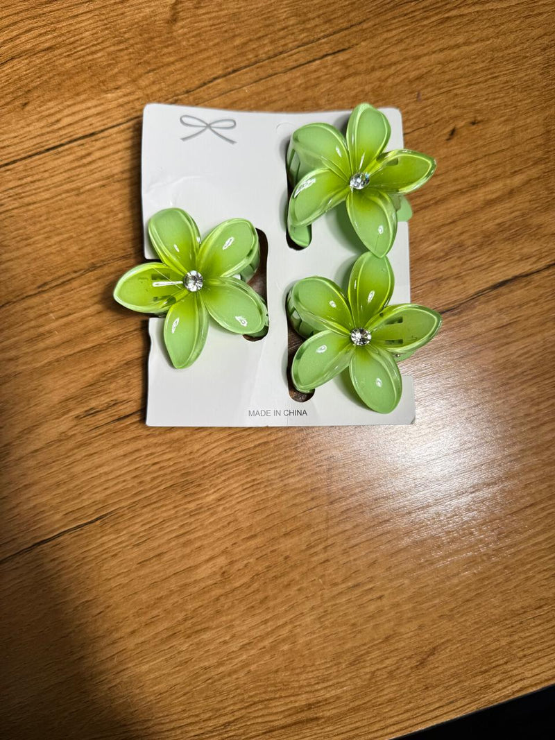 Floral Hair Clips (Set of 3)