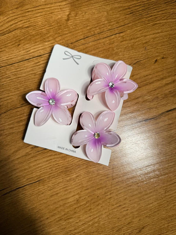 Floral Hair Clips (Set of 3)