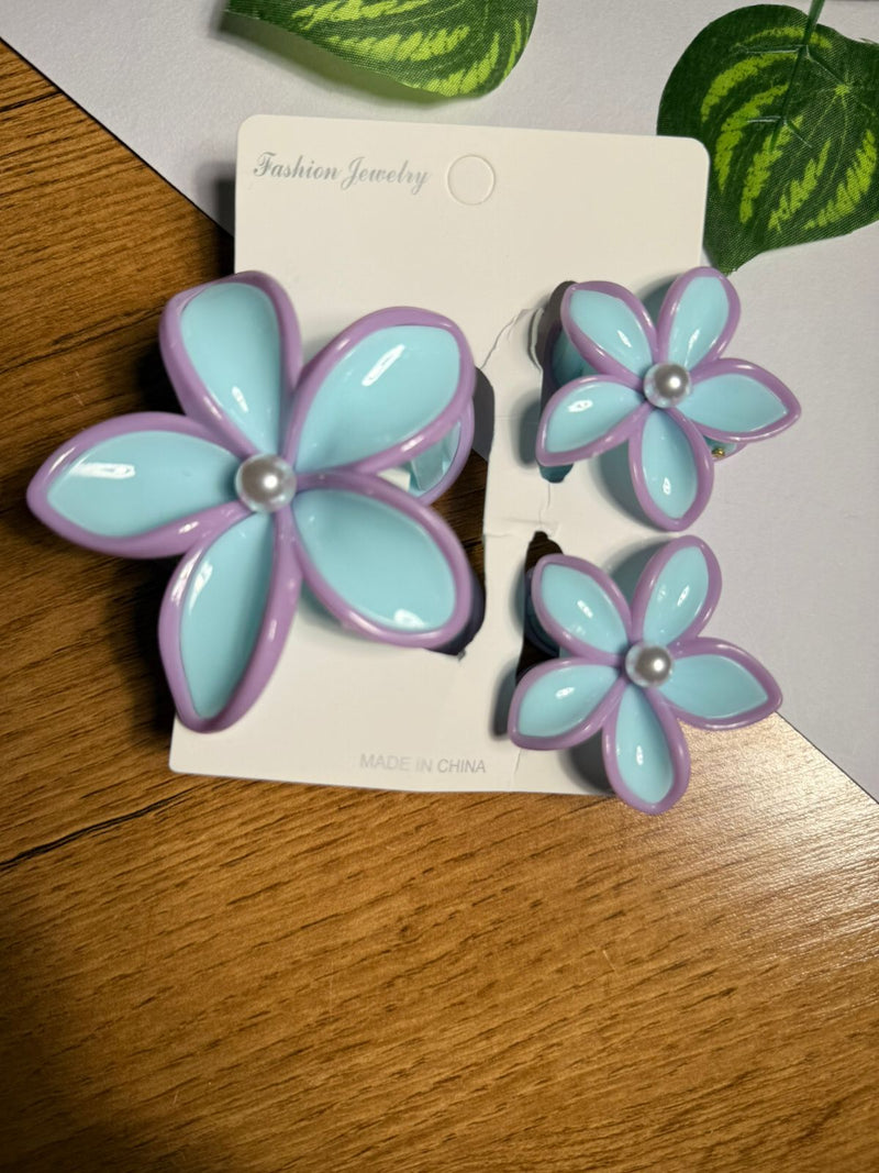 🌸 Elegant Floral Hair Accessories [Set of 3]
