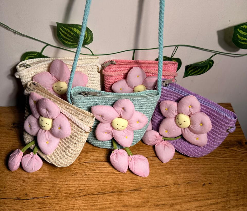 🌸 Adorable Flower Sling Bags for Kids 🌸