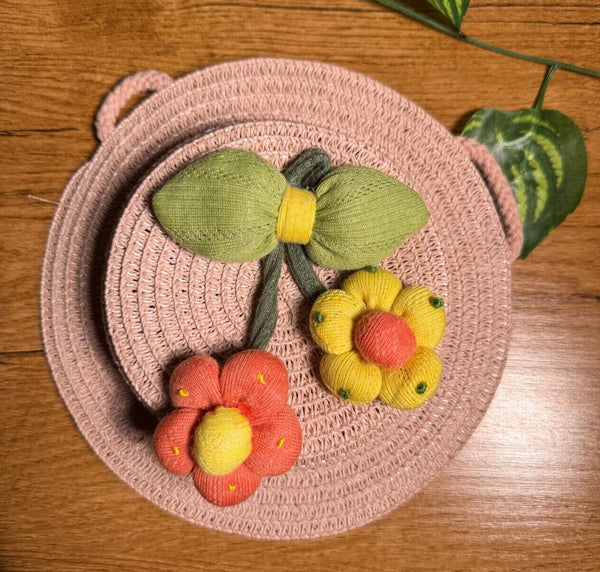🌸 Handcrafted Floral Kids Hair Clip / Accessory 🌸