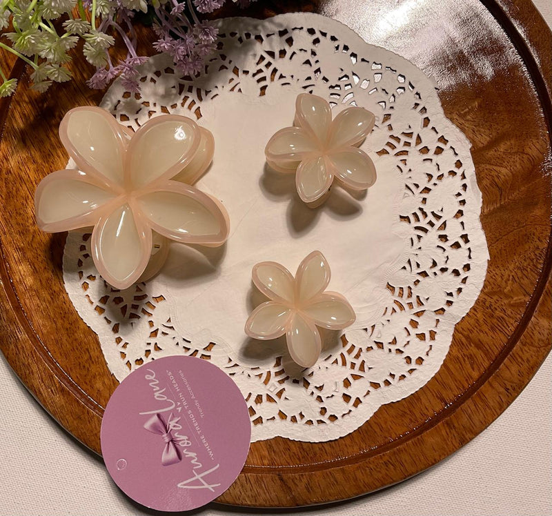 🌸 Aurora Lane – Floral Hair Claw Clips