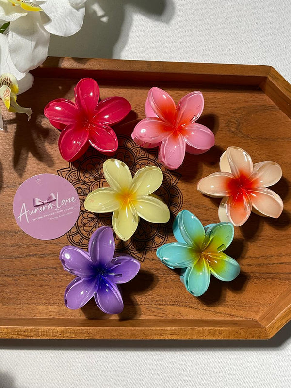 ✨ Aurora Lane Plumeria Hair Clips – Tropical Elegance for Every Look ✨