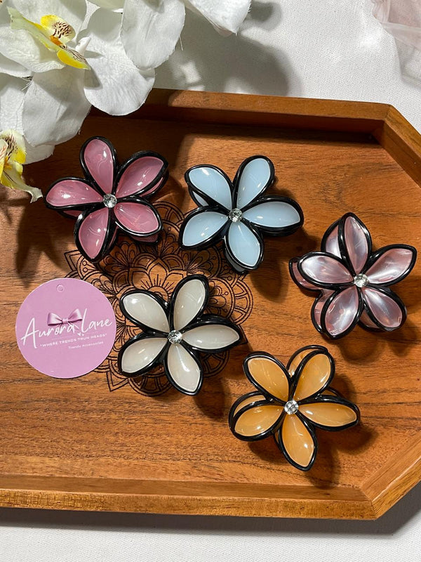 ✨ Aurora Lane – Elegant Flower Hair Clips ✨