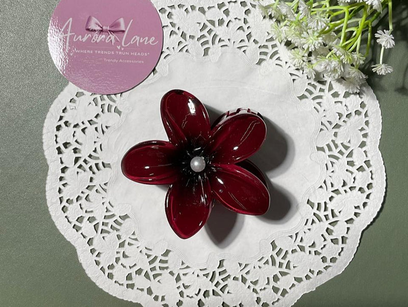 🌸 Aurora Lane – Trendy Floral Hair Clips 🌸