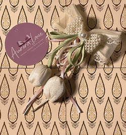🌸 Aurora Lane – Elegant Pearl & Floral Bow Hair Accessory