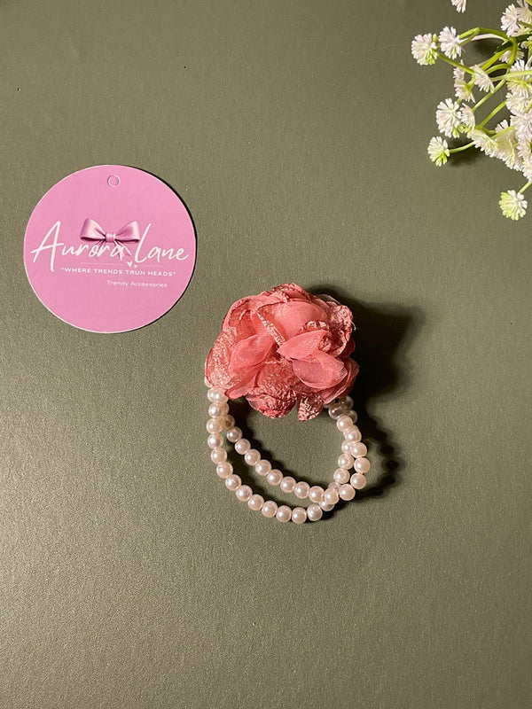 🌸 Aurora Lane – Elegant Floral Pearl hairband (Pack of 3)