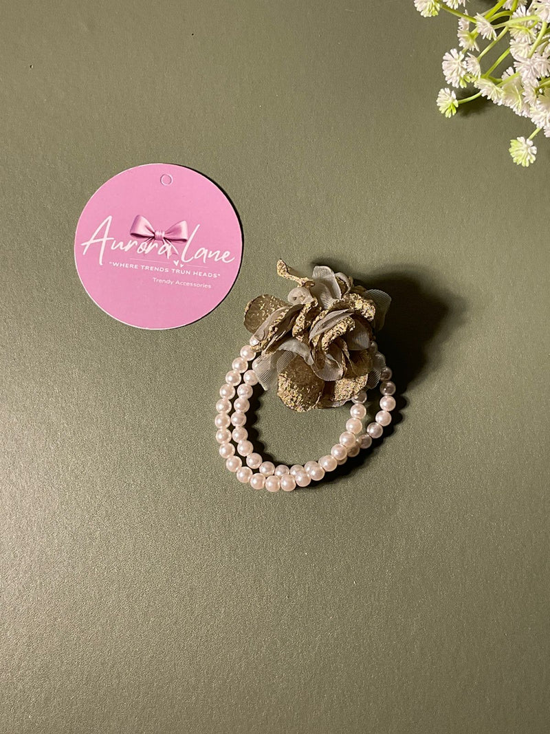 Aurora Lane Pearl & Floral Hairband Set of 3