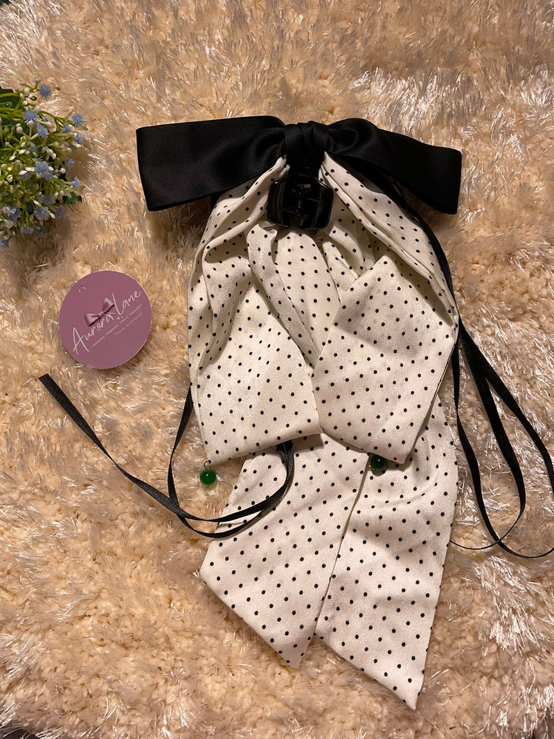 ✨ Aurora Lane Polka Dot Bow Hair Clip ✨