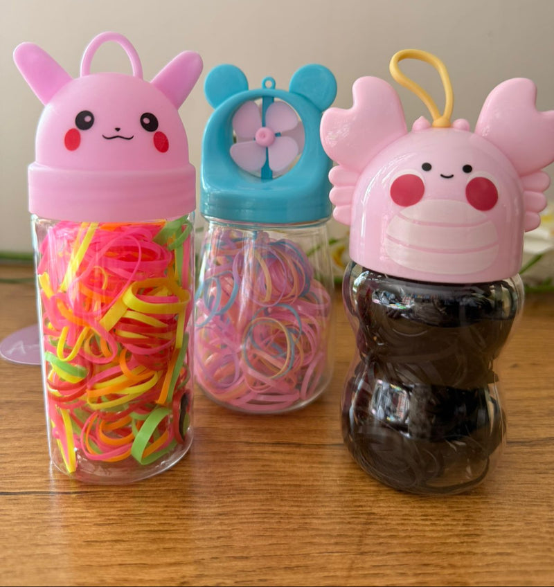 ✨ Cute Hairband Set in Cartoon Bottles ✨