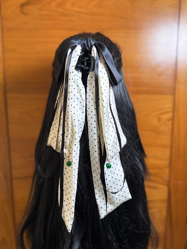✨ Aurora Lane Polka Dot Bow Hair Clip ✨